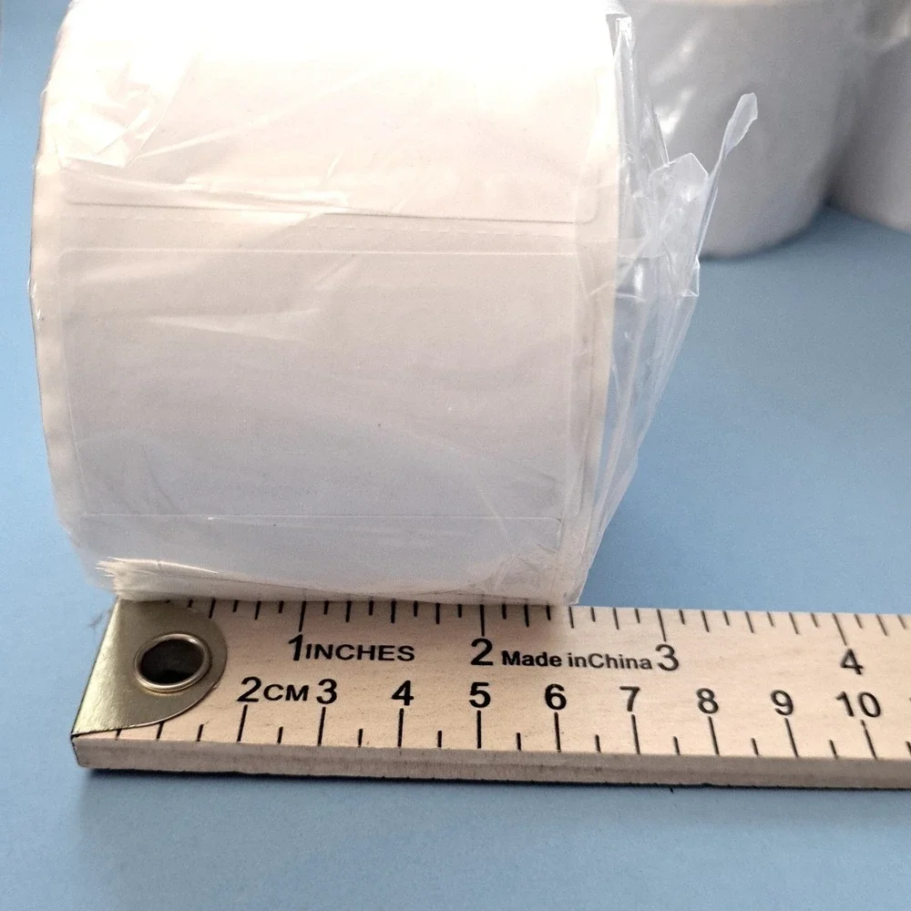 Direct Thermal Address Labels Roll 1000 2.25x1.25 White Shipping Barcode Sticker